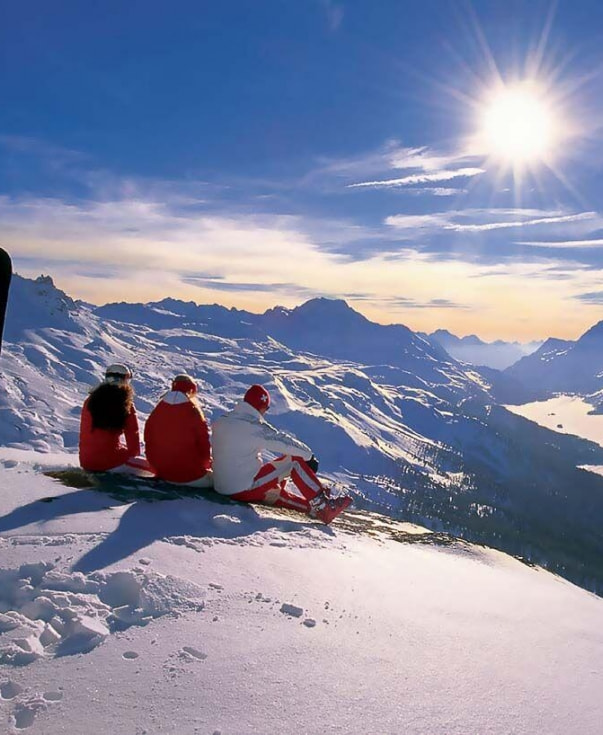 Enjoying the wintery slopes